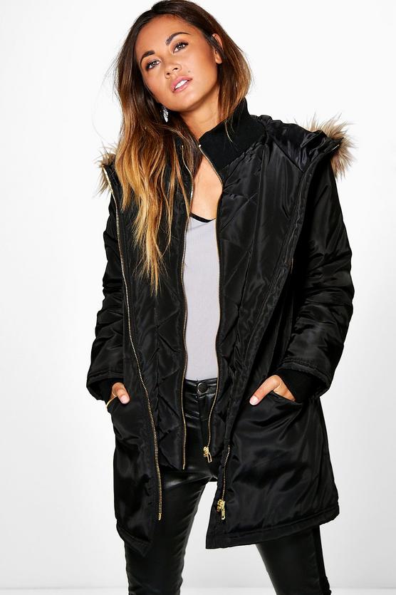 Boutique Layla Luxe Double Layered Parka